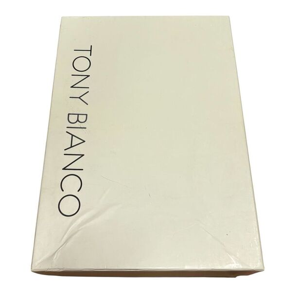 Tony Bianco Shy Heels with Rhinestone Encrusted Straps NWB Size 6 - Picture 5 of 8